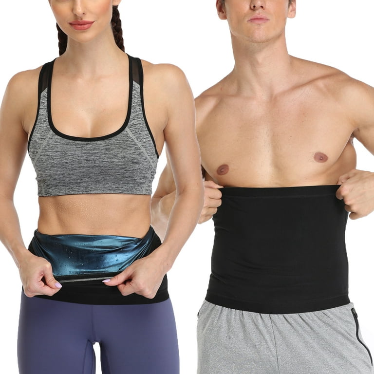  Portzon Waist Trainer for Women Weight Loss, Waist Trimmer  Sweat Belt for Women Men Stomach Trainer for Women Sauna Belt Tummy Toner  Low Back and Lumbar Support Sauna Suit Effect 