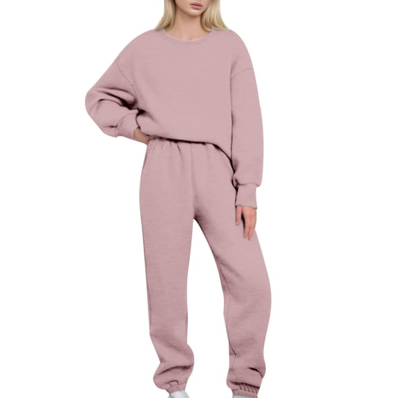 Sweat Set for Women Sweatsuit Women Womens 2piece Set Outfit Straight Leg Pants Tracksuit