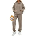 thumbnail image 1 of Sweat Sets for Women Two Piece Hoodie Sweatshirt Jogger Pants Loungewear Sets Winter Clothing Womens Outfits, 1 of 3