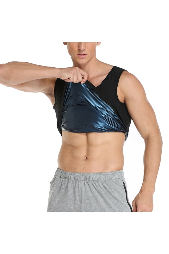 Sweat Shaper Men Women Premium Workout Vest Tank Top Weight Loss Waist Trainer Shapewear Polymer