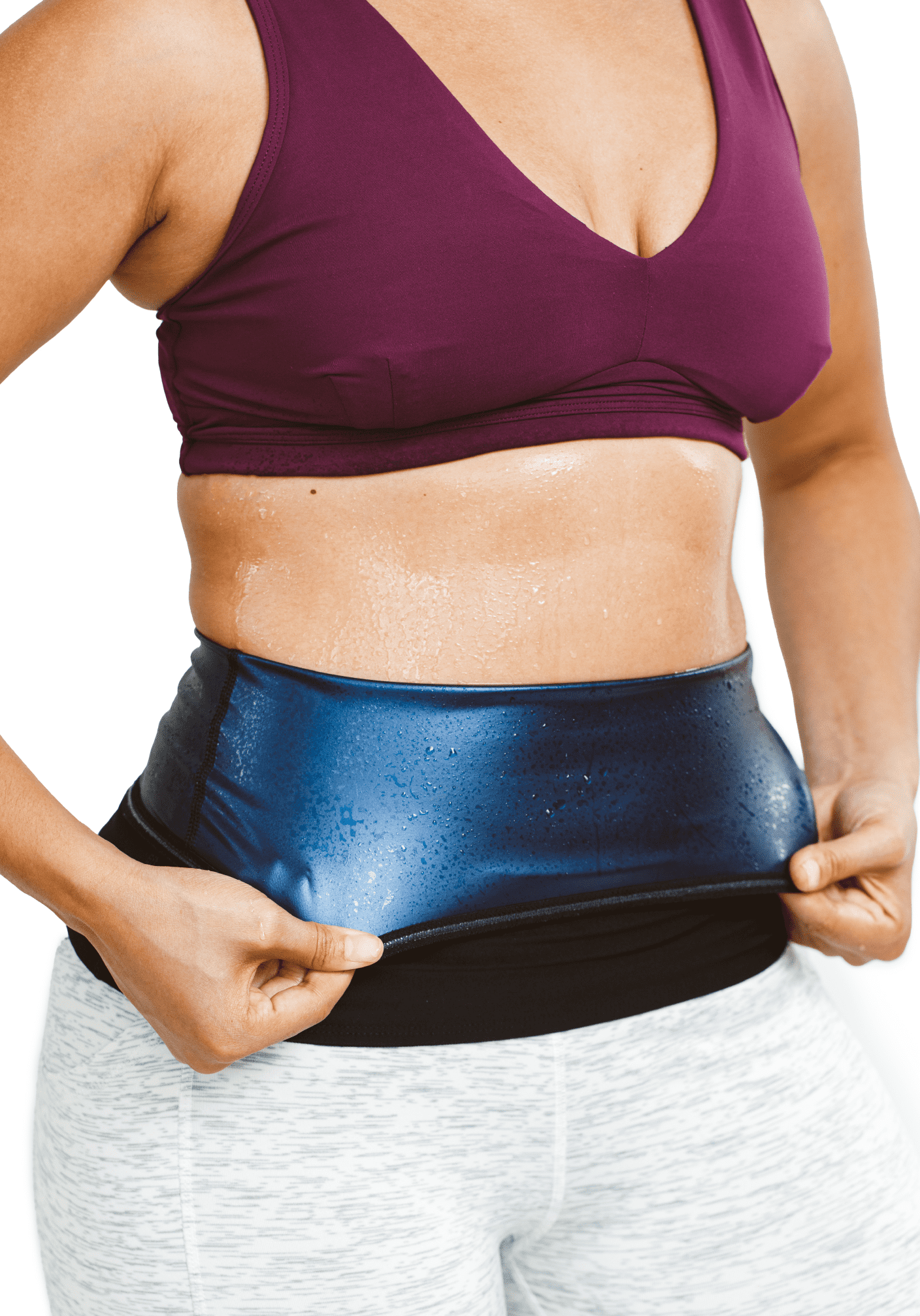 Neoprene Sweat Band Waist Trainer Women Men Lower Belly Fat Burn