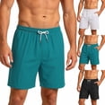 thumbnail image 1 of Sweat Shorts Men Men's Summer Sports Shorts Trendy Casual Beach Vacation Versatile Patterned Straight Shorts Black Xl, 1 of 5