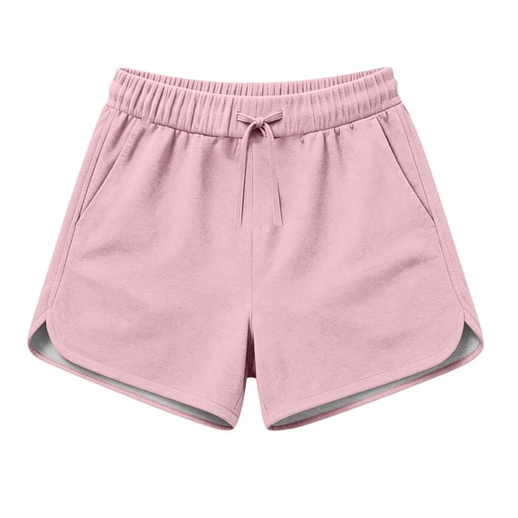 Sweat Shorts Women Yoga High Waisted Dolphin Shorts Summer Casual Drawstring SweatShorts with Pockets M