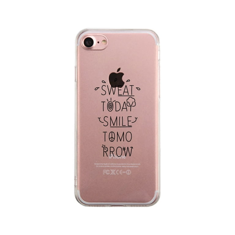 Sweat Smile Phone Case Funny Workout Gift Phone Cover Cute Gym