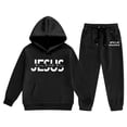 thumbnail image 1 of Sweat Suits for Girls Hoodie and Sweatpants Set Winter Girls Outfits Tracksuit Cozy Warm Jogger Pants Hoodie Top With Cute Print Designs for Toddler and Youth Kids Outdoor Play, 1 of 5
