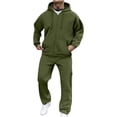 thumbnail image 1 of Sweat Suits Mens 2 Piece Sets Athletic Zipper Hoodies Cargo Pants Casual Sweatsuit Jogging Gym Tracksuits, XXL, 1 of 7