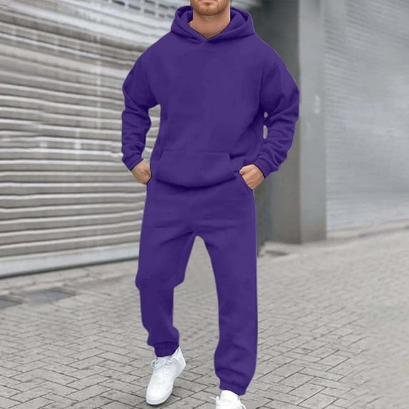 Sweat Suits for Men 2 Piece Outfit Casual Long Sleeve Hoodie With Sweatpants Tracksuits Jogging Suit Lounge Sets for Men