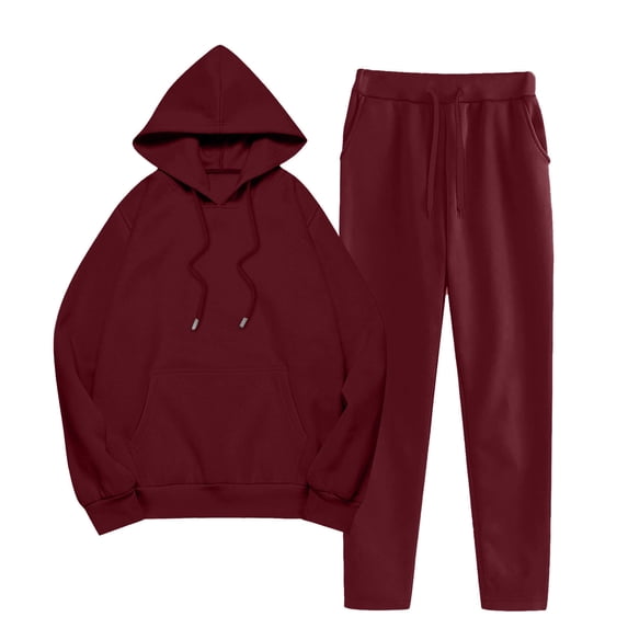 Sweat Suits for Womens 2 Piece Oversized Hoodie Jogger Set Matching Gym Workout Sets Women Two Piece Tracksuit Outfits Sets