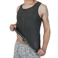 thumbnail image 1 of Sweat Vest for Men Waist Trainer Sauna Vest Body Shaper Zipper Weight Loss Sauna Tank Top Workout Shirt, Black, S, 1 of 8