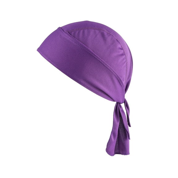 Sweat Wicking Cap Hat Bandana Head Wrap Polyester Microfiber Breathable Quick Dry Adjustable for Men Women Cycling Running Football