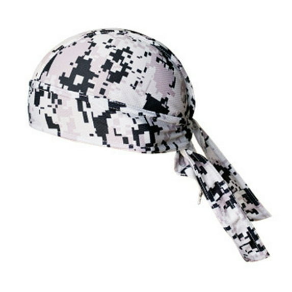 Sweat Wicking Cap Helmet Liner Skull Hat Breathable Cycling Head Wrap for Women Men Outdoor Activities Sport, Adjustable Cotton Biker Hat Hood Headband Headscarf Head Wraps