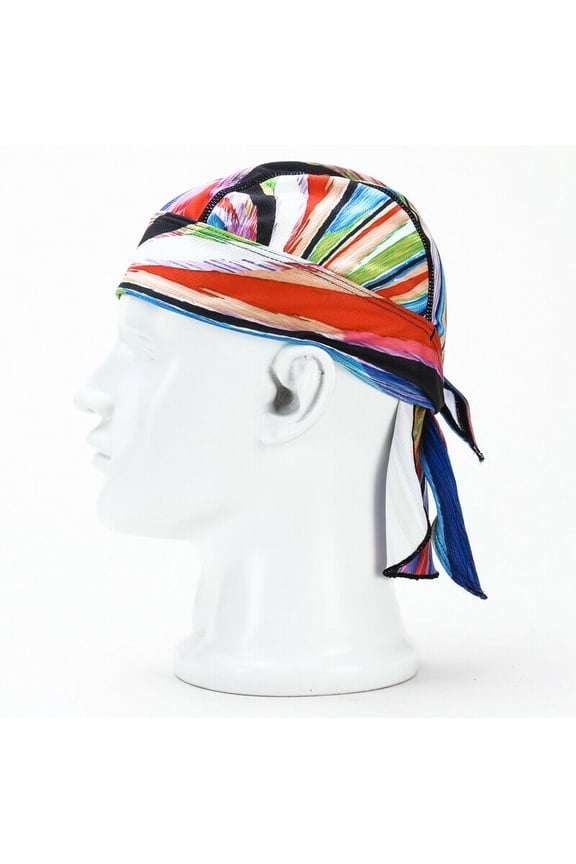 Sweat Wicking Doo Rag Cooling Dew Rag Helmet Liner Motorcycle Do Rags Head Wrap Bandana Skull Caps for Men and Women