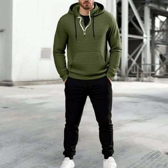 Sweat suits men Tracksuits 2 Piece sets Plain Casual Zip up Full Sleeve Jogging Outfit For Men Casual Athletic Jogging Warm Up Sets
