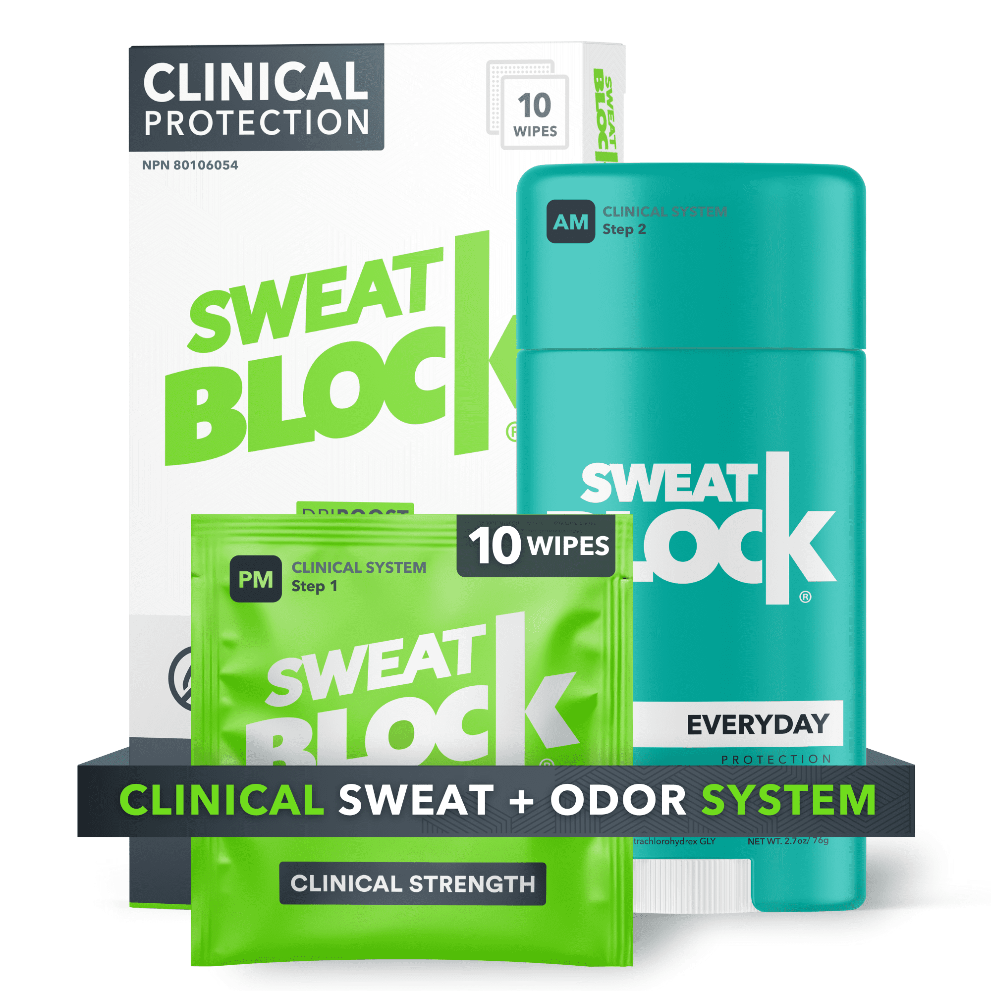SweatBlock Excessive Sweat and Odor Bundle [Clinical Strength