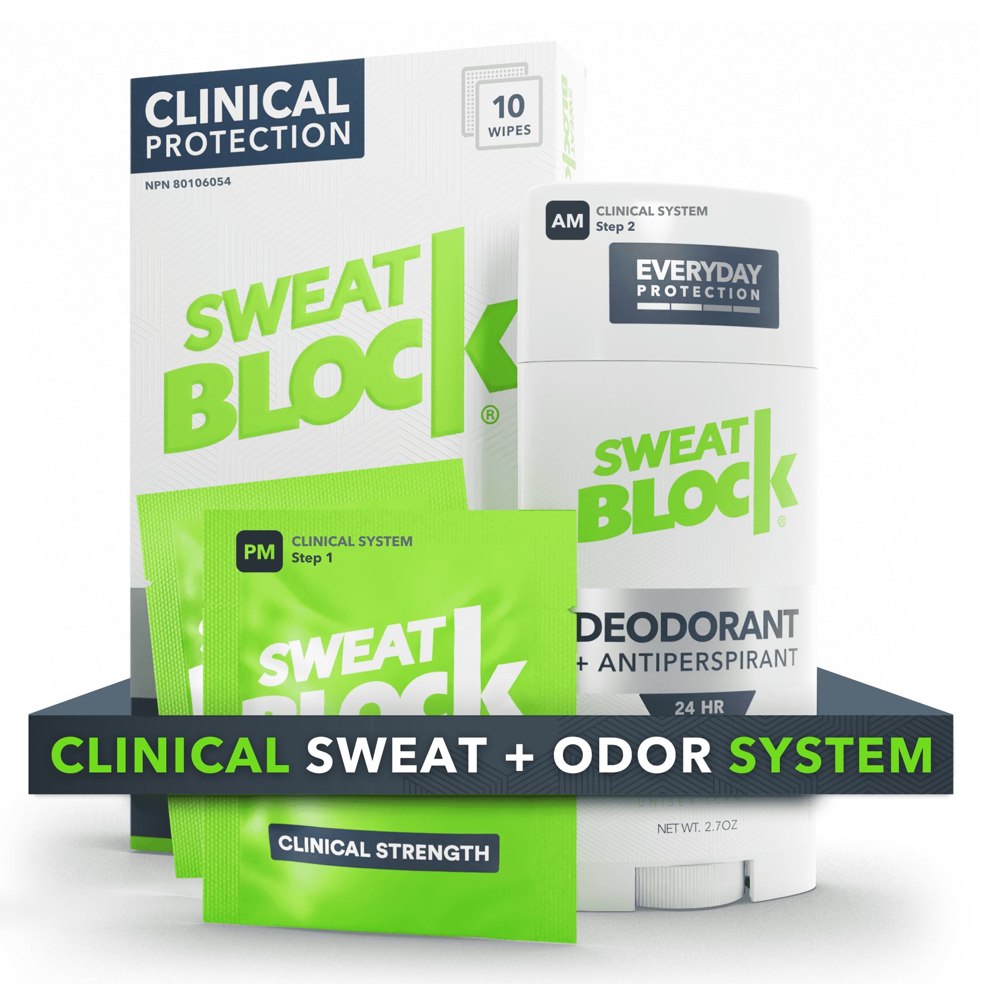 SweatBlock Excessive Sweat and Odor Bundle [Clinical Strength