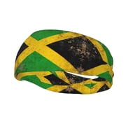 Sweatband Jamaica Flag Proud Jamaicans Workout Sport Headband For Men Women Football Cycling Running Yoga