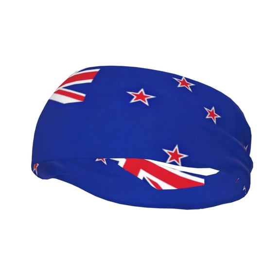 Sweatband New Nz Flag Workout Sport Headband For Men Women Football Cycling Running Yoga