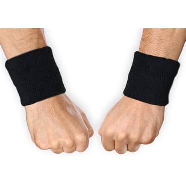 PATIKIL Sweatbands Set - Terry Cloth Headband & Wristbands For Sports, Basketball, Tennis, Gym