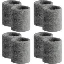 Sweatbands Sports Wristband for Men & Women -4Pair Moisture Wicking Athletic Cotton Terry Cloth Sweatband for Tennis, Basketball, Running, Gym, Working Out