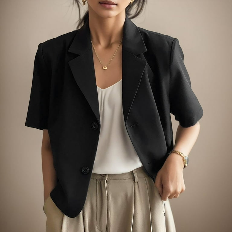 Black sweater blazer womens best sale