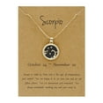 Sweater Chain Day And Night Twelve Constellation Necklace Couple