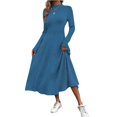 thumbnail image 1 of Sweater Dresses For Women Knitted Elegant Long Sleeve Dress Women Autumn Winter Vintage Dresses Fashion Solid Vestidos Casual Street Y2K, 1 of 5