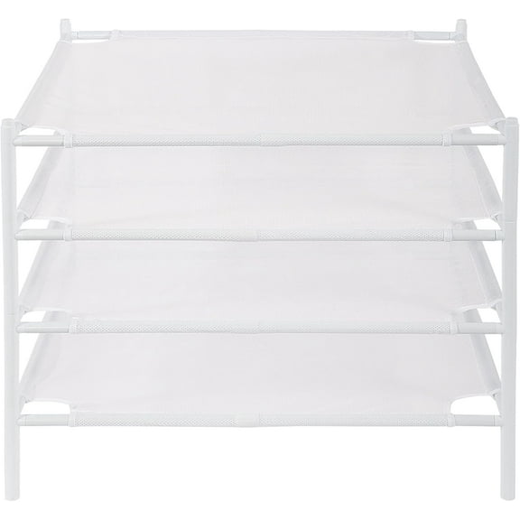 Sweater Drying Rack, 4-Pack Stackable Mesh Clothes Drying Rack, Laundry Drying Rack for Sweaters, Socks, Toys, White