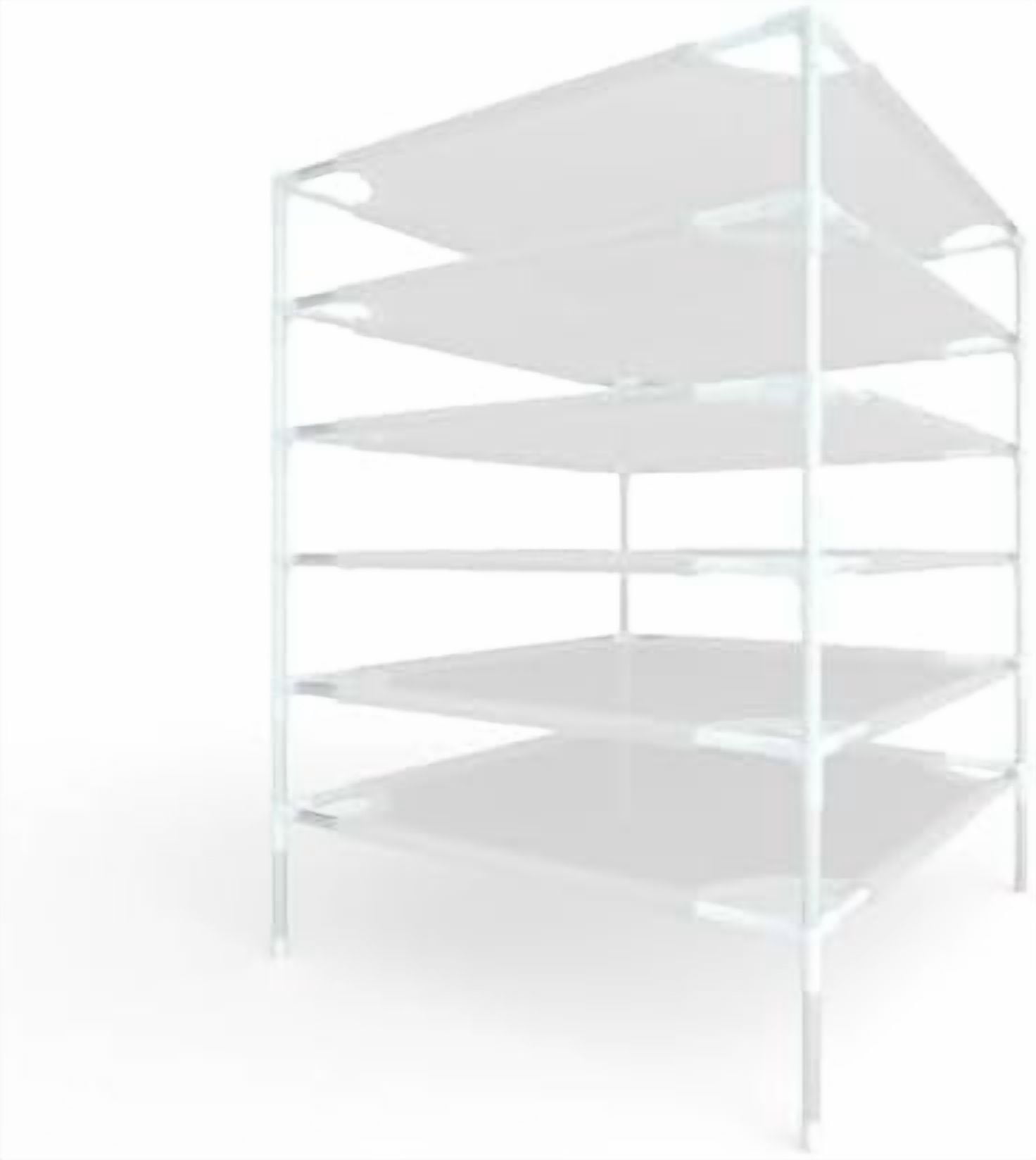 Sweater Drying Rack, 6-Layer Flat Drying Rack Stackable, Mesh Fabric ...