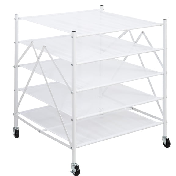 Sweater Drying Rack, Mesh Clothes Drying Rack, Stackable Laundry Drying Rack, Lay Flat Dryer for Delicates, Portable Dry Rack for Indoor or Outdoor, White, 4-Pack