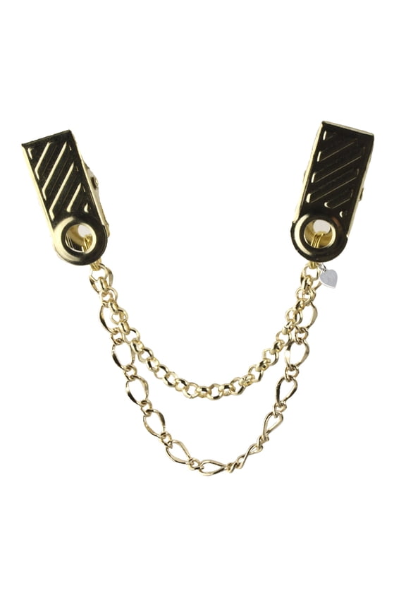 Sweater Guard Double Chain with 1" Clip - Free Organza Gift Bag