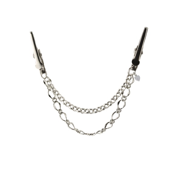Sweater Guard Double Chain with Slim Clip - Free Organza Gift Bag