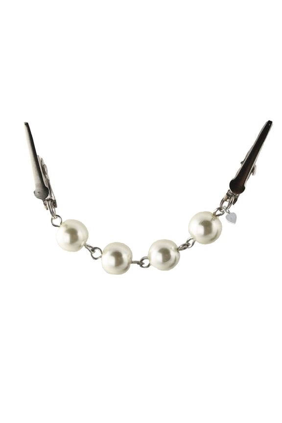 Sweater Guard Pearls with Slim Clip - Free Organza Gift Bag