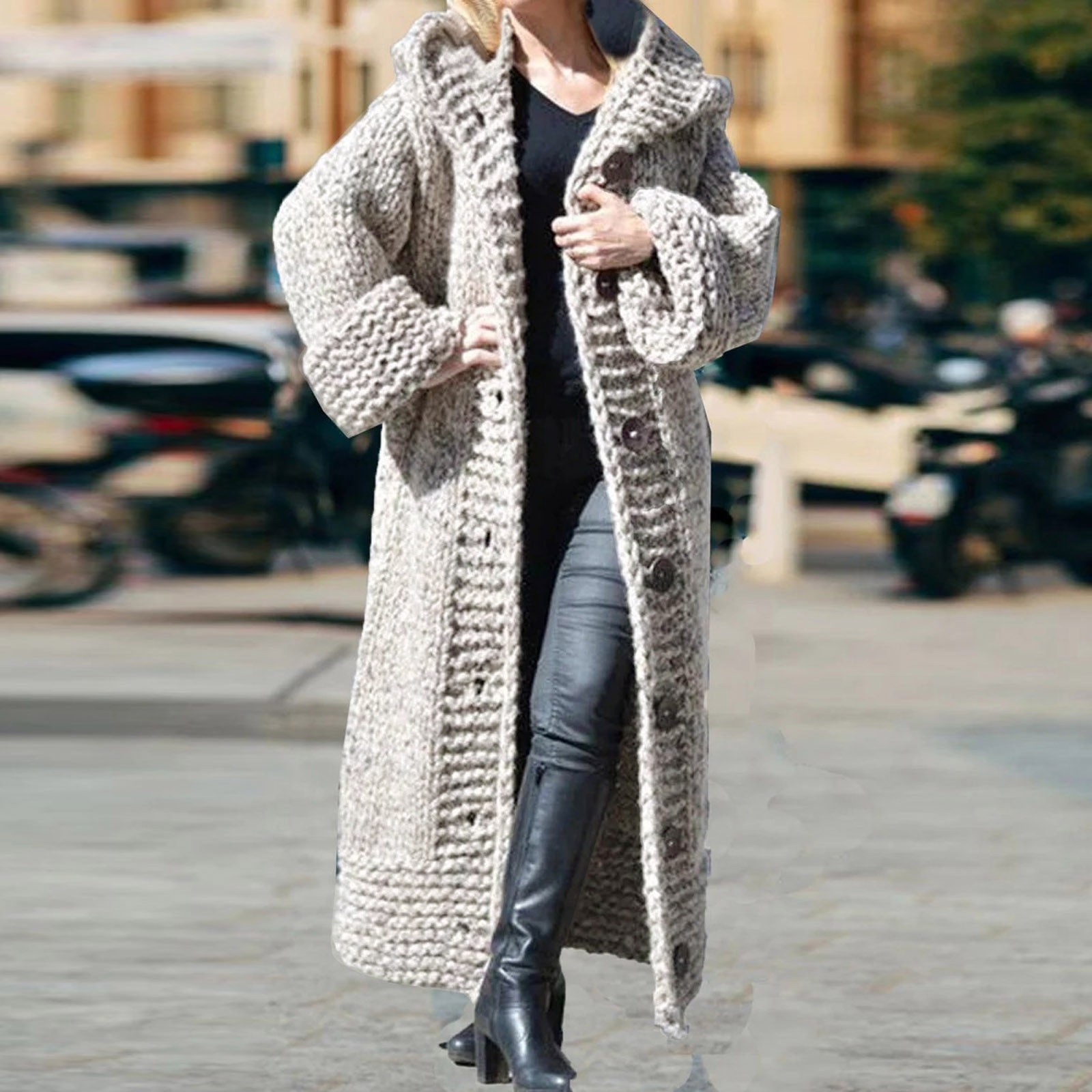 Sweater Jacket Large Size Sweaters for Women Fashions Loose Summer Sweater Women s solid colour jumper coat Walmart