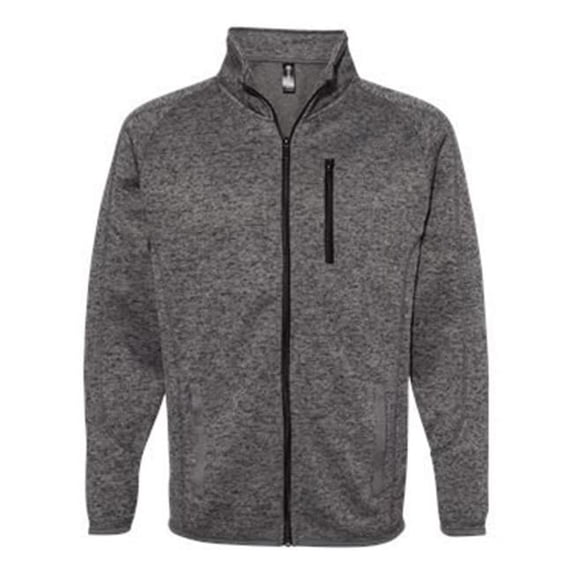Sweater Knit Jacket, Heather Charcoal - Small