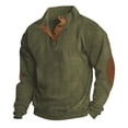 thumbnail image 1 of Sweater Mens,  Knit Sweater Men, Men's Outdoor Casual Stand Button Long Sleeve Sweater, 1 of 7