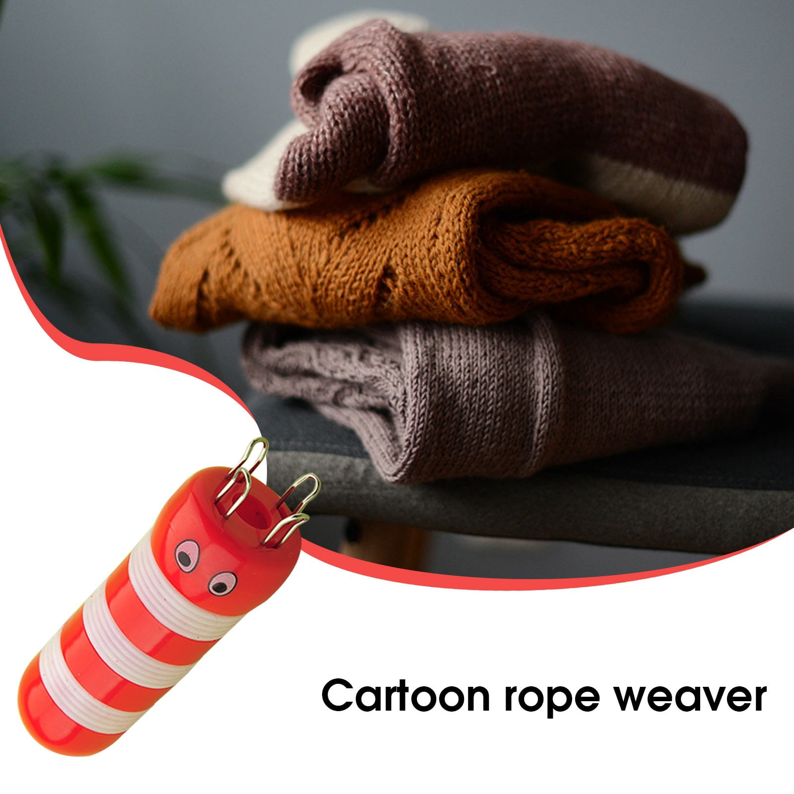 Sweater Needle Knitting Tool DIY Special ABS Cartoon Rope Weaving Tool ...