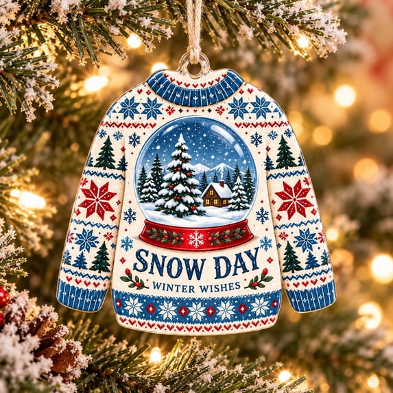 Sweater Ornament Snow Day Christmas Tree Decor - Walmart.com