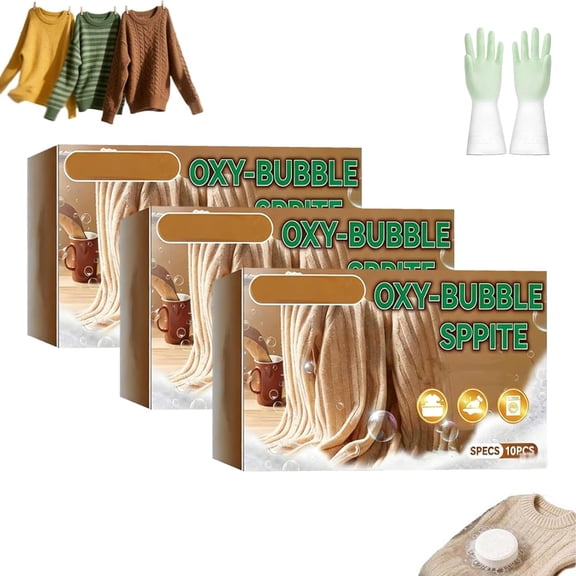 Sweater Revive Tablets Anti-Shrink, Restores Softness & Safe for Colors, Anti-Shrink Sweater Revive Effervescent Tablets, For Wool, Cashmere & Knit Fibres, Gentle Soak, Restore Shape (3pcs)