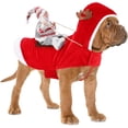 thumbnail image 1 of Sweater Santa Claus Dog Costume, Cozy Dog Christmas Outfit, Santa Rider Pet Christmas Costume, Birthday Christmas Gift for Dog Lover Christmas Party, M, 1 of 6