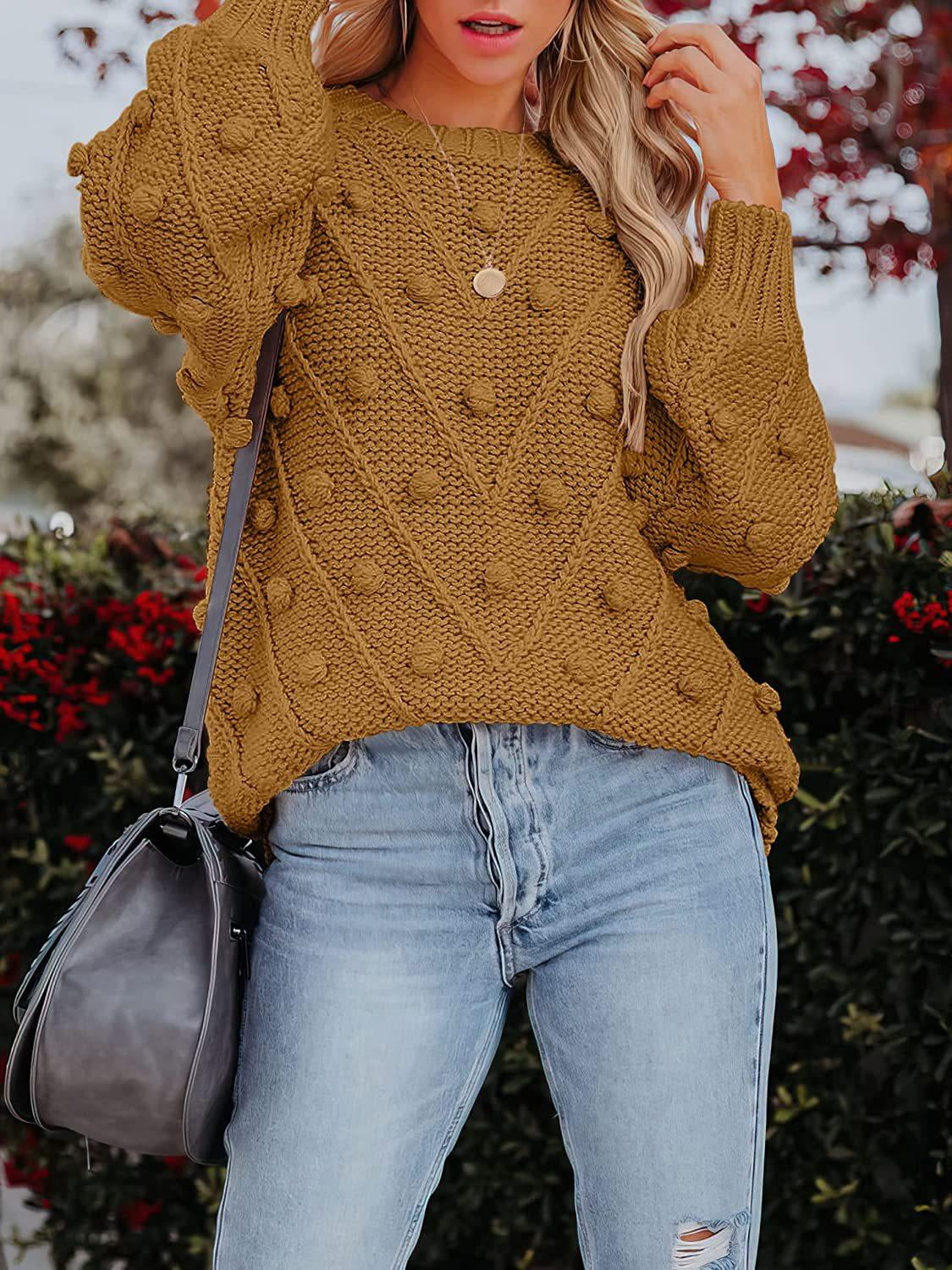 Sweater with puff best sale balls