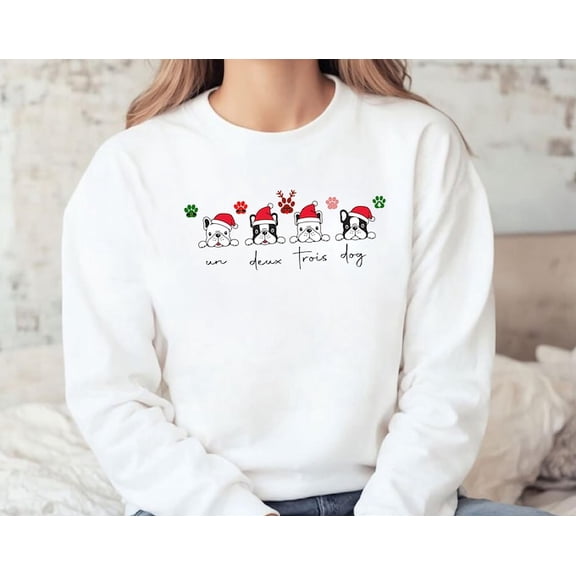 Sweater, Sweatshirt, Jumper, Jumpers For Women, Santa , Raindeer,Snow Man, Dogs Paw (Swt), Sweatshirt Size S-5Xl