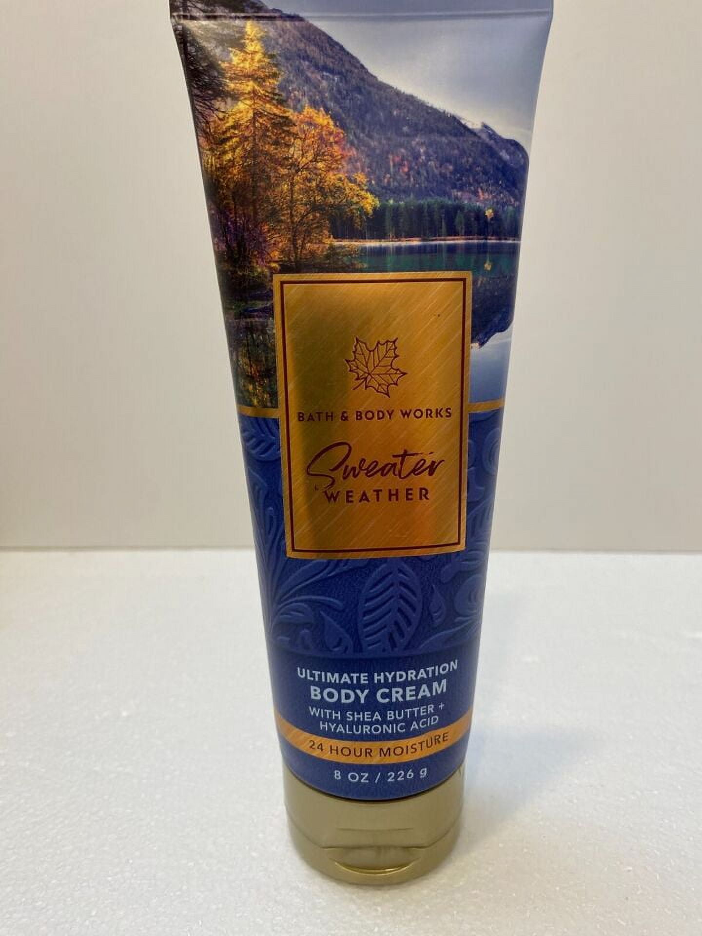 Sweater Weather Bath and Body Works Body Cream 8 oz Triple