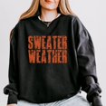 thumbnail image 1 of Sweater Weather Block Distressed - Women's Lightweight Garment Dyed Sweatshirt, 1 of 10