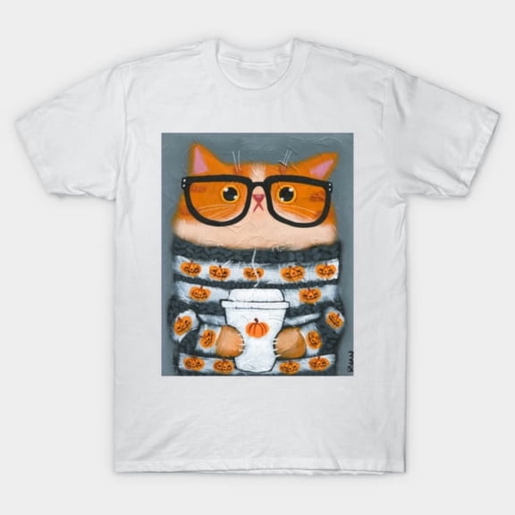 Sweater Weather Kitty Funny Autumn Fall Retro Feline Pet Cozy Kitten - Premium Fabric H1423 Unisex T-Shirt, Up to 5XL