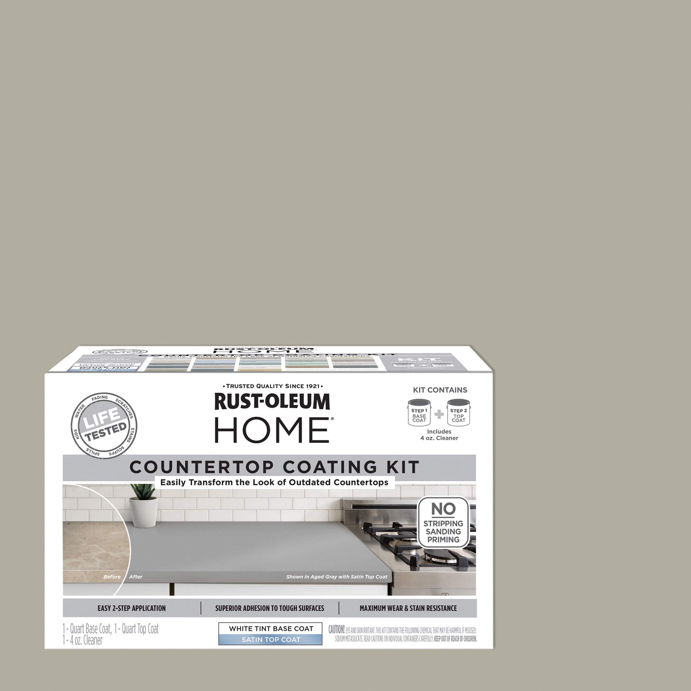 Sweater Weather, Rust-Oleum HOME Countertop Satin Coating Kit-38496221T, Quart