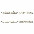 thumbnail image 1 of Sweater Weather Sign Unfinished Wood Cutout Home Decor DIY Option 1- 20" Wide / 1/8", 1 of 3