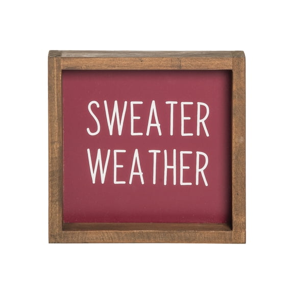 Sweater Weather Wooden Sitter Table Decoration