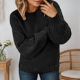 thumbnail image 1 of Sweater Women Women'S Pullover Sweaters Long Sleeve Crew Neck Light Sweaters for Women Fall Women Fall Tops Cute Fall Outfits for Women, 1 of 4