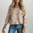 thumbnail image 1 of Sweater Women Womens Pullover Long Sleeve Crew Neck Sweaters Lightweight Sweaters Women'S Winter Sweaters Cute Fall Outfits for Women, 1 of 4