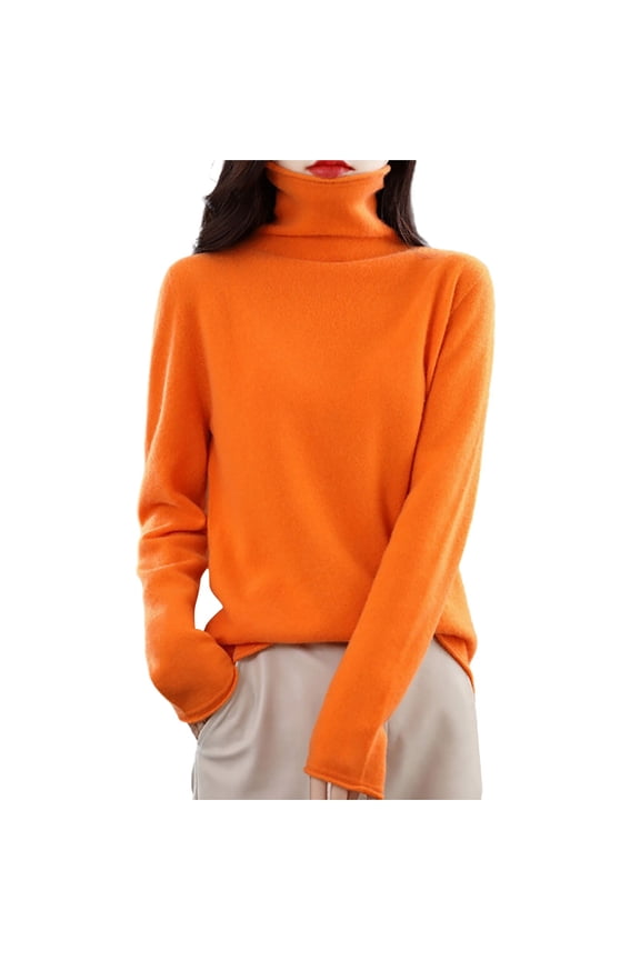 Sweater Women Womens Pullover Long Sleeve Turtleneck Sweaters Light Sweaters Winter Tops Womens Fall Outfits